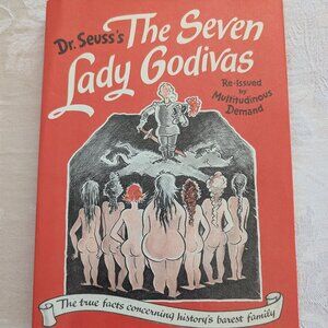 VTG 1987 Dr Seuss The Seven Lady Godivas 1st Printing Reissue Edition HC DJ MINT
